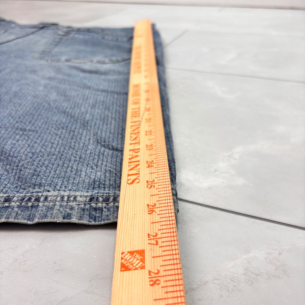 Fierd Y2K Baggy Wide Leg Jeans 38 Skate Hip Hop Light Wash Denim - Picture 10 of 10